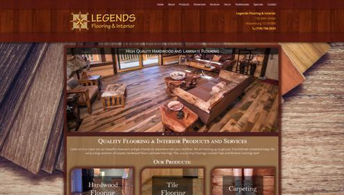 Customized Website for Legends Flooring & Interior in Colorado