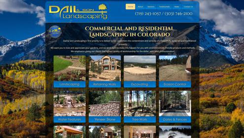 Featured website for Dail & Son Landscaping
